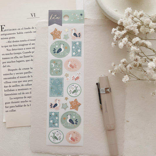 Kotori Sticker Sheet | The Singing Peacock