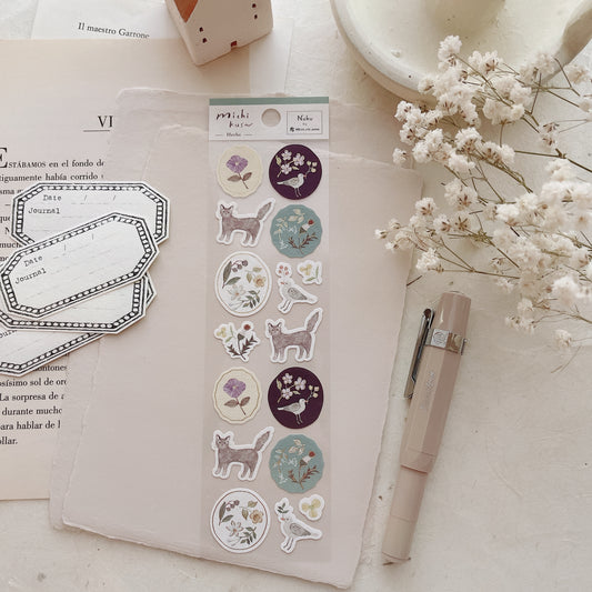 Michikusa Washi Sticker Sheet | Herbe