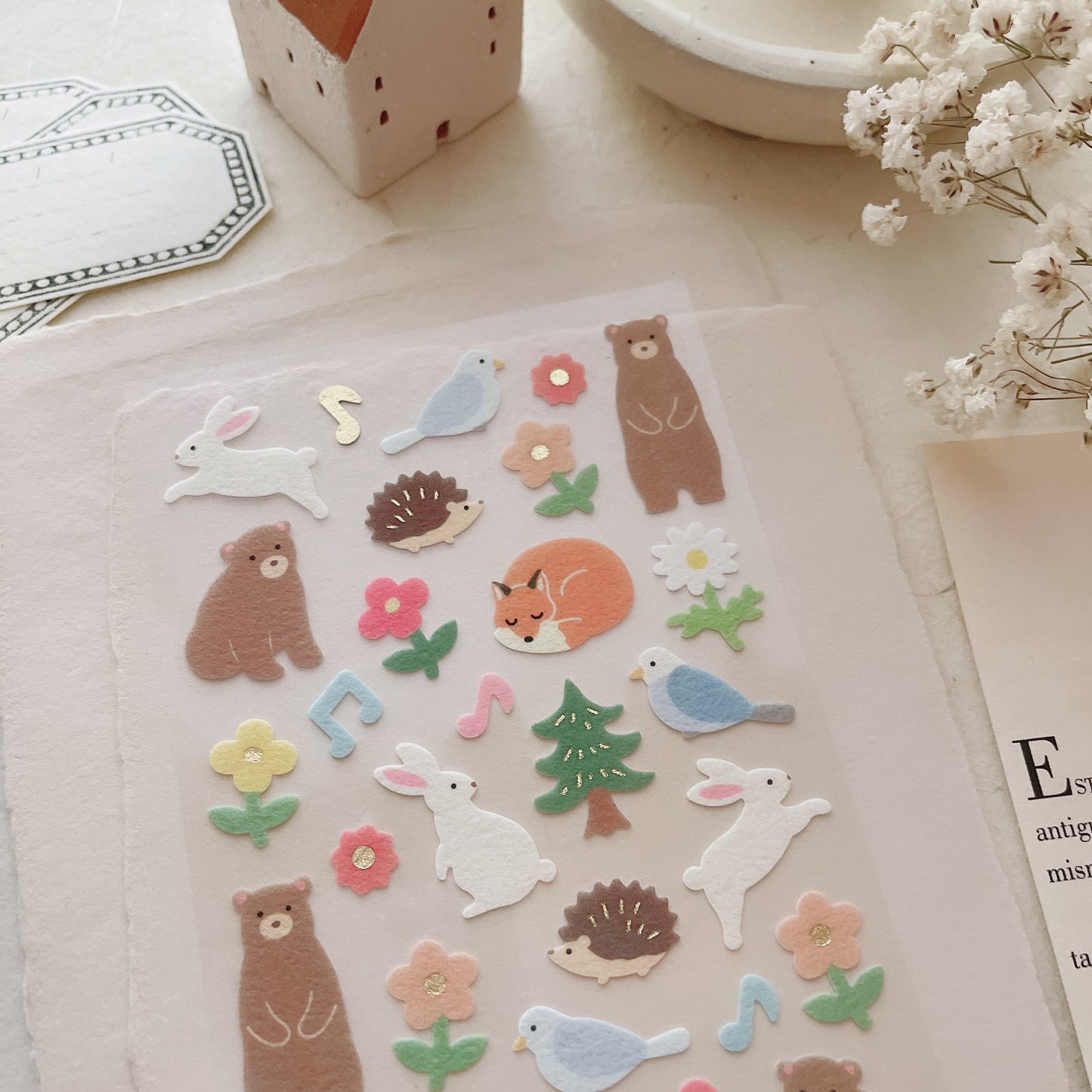 Fabric Sticker Sheet | Wild Animals