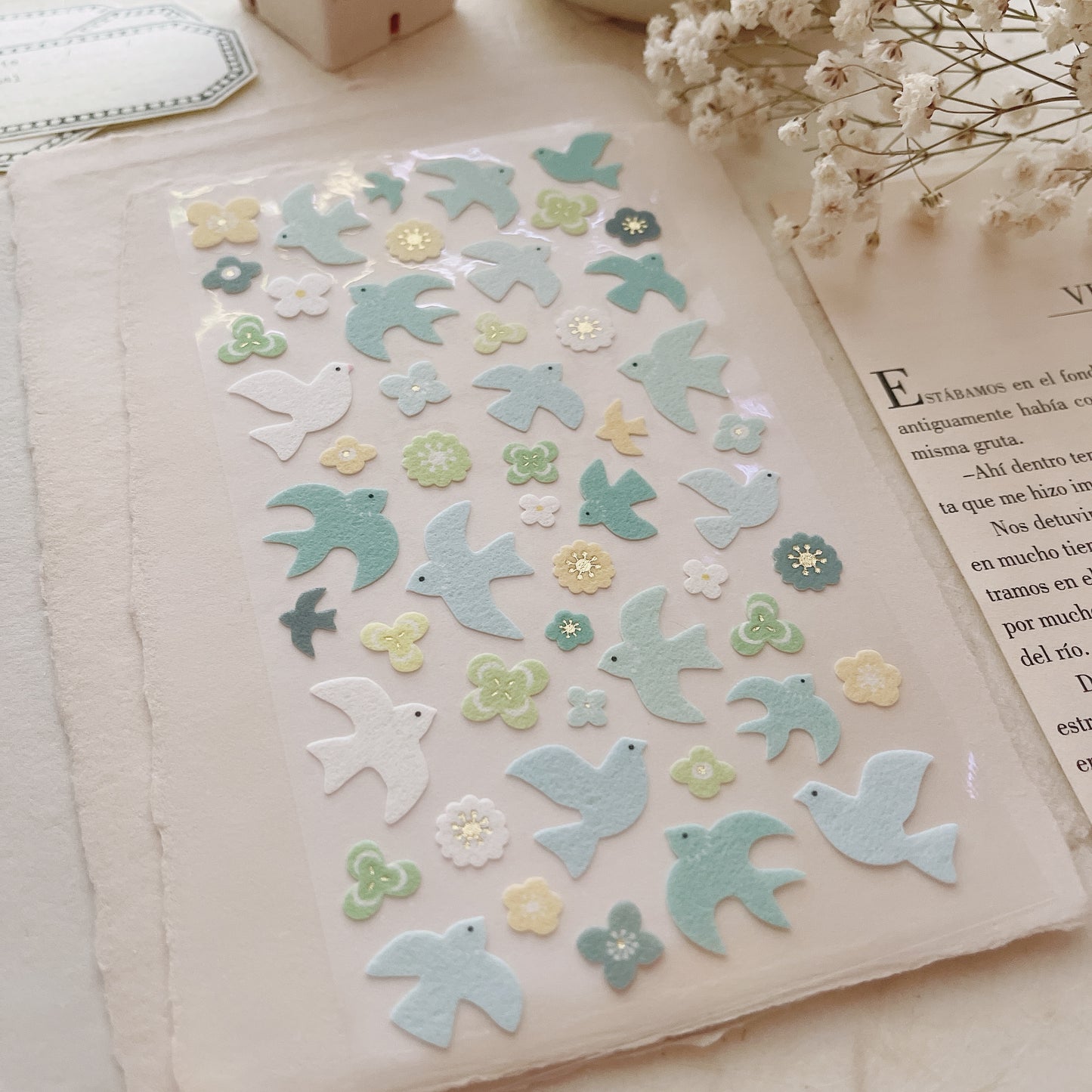 Fabric Sticker Sheet | Birds