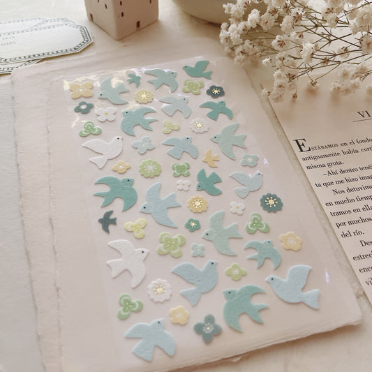 Fabric Sticker Sheet | Birds