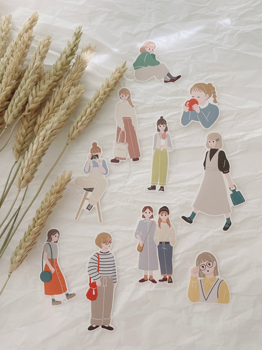 Mind Wave ami Stickers | Casual Girl