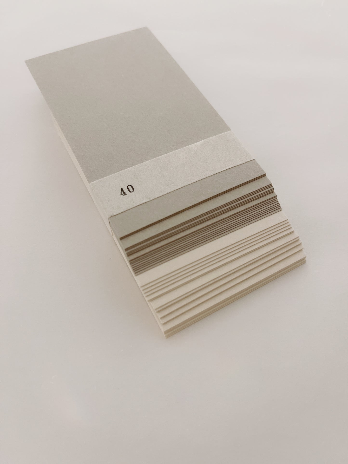 Hankodori Plan Message Card | Gray & Off white