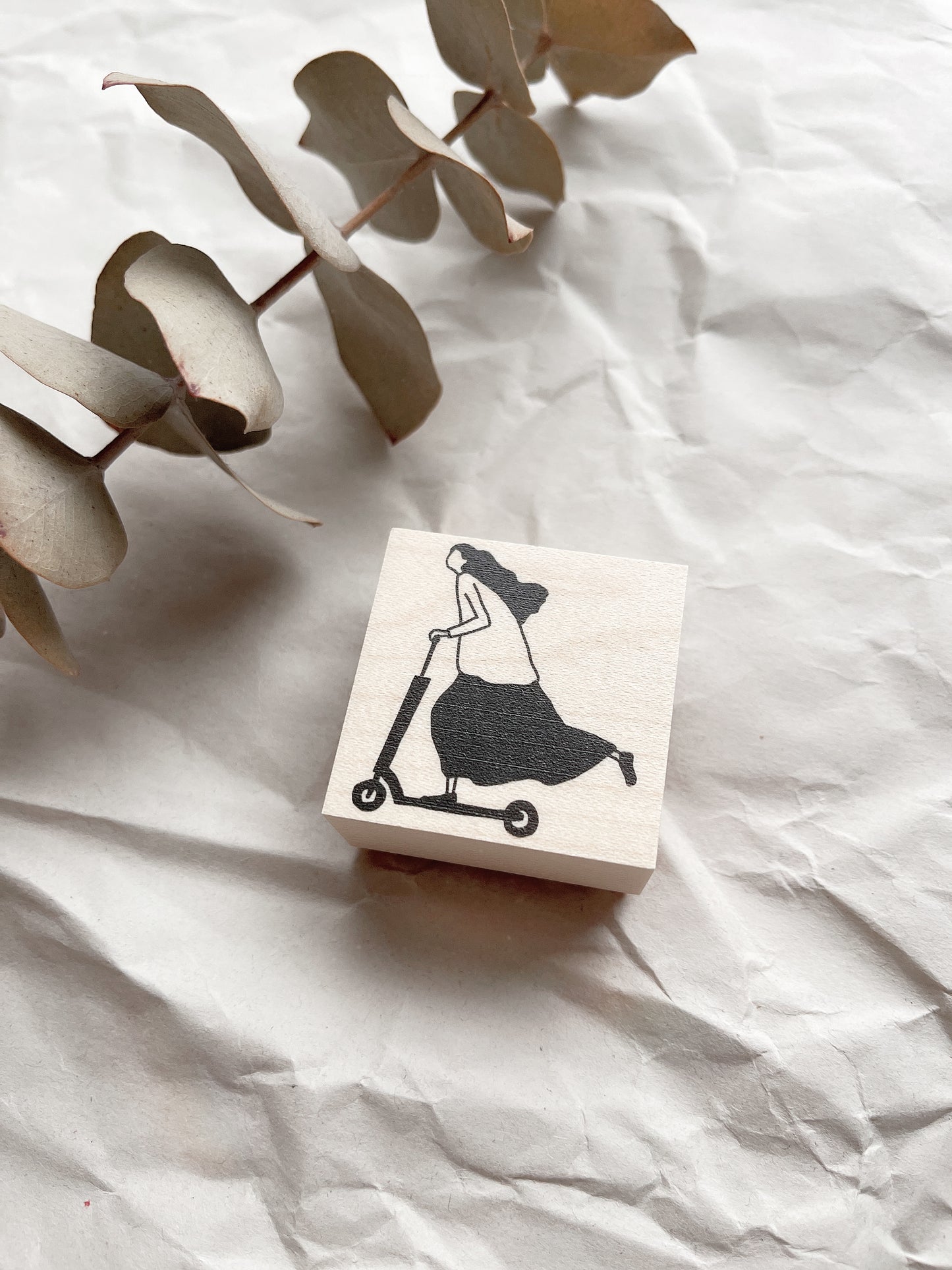 MA7stamp Casual Girl Rubber Stamps