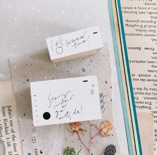 Somesortof.fern It's Summer Time Rubber Stamp