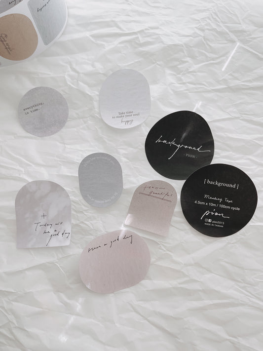 Pion Background Die-cut Paper Tape