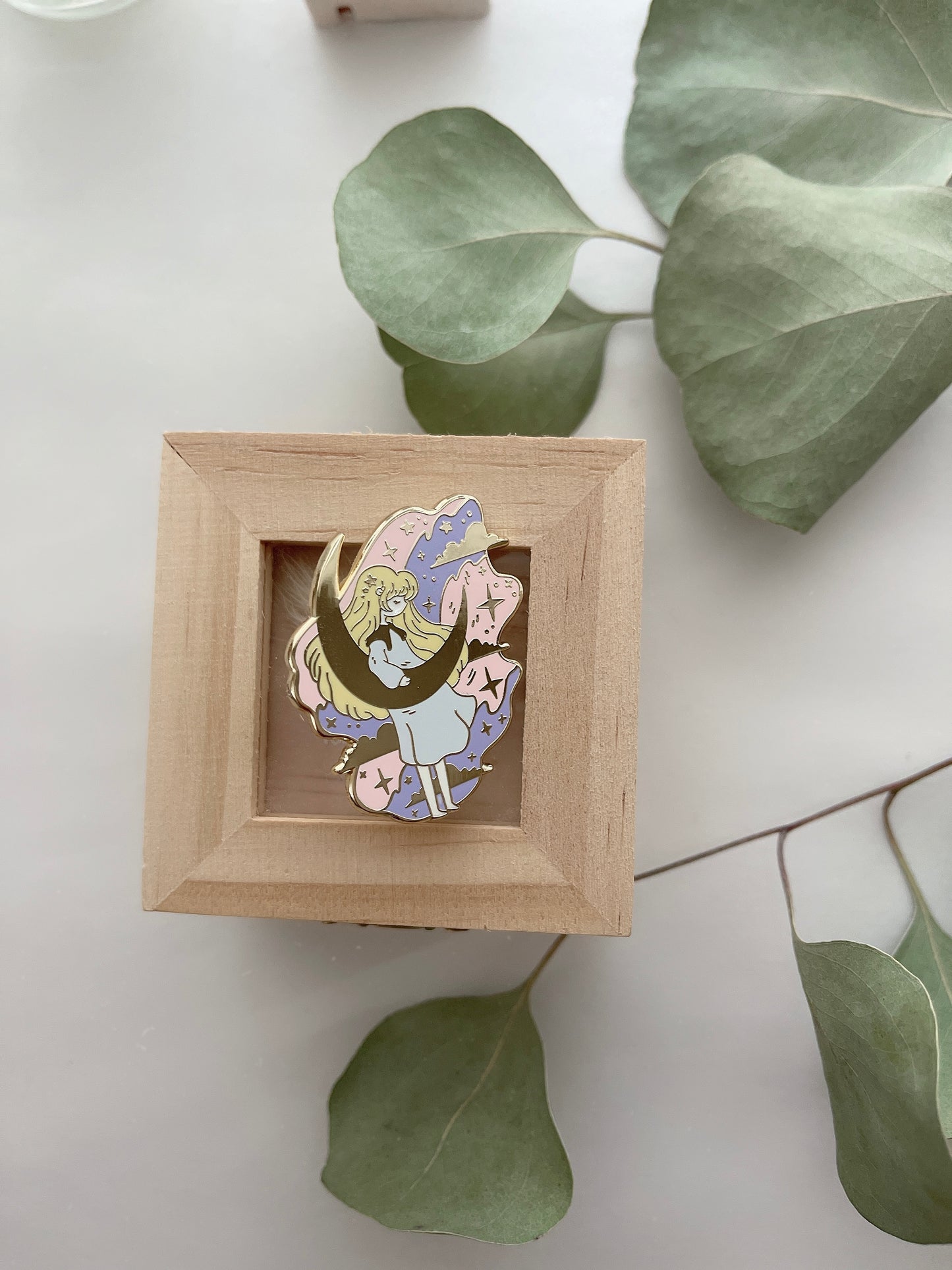 Sho Littlehappiness Enamel Pin | Moon Child