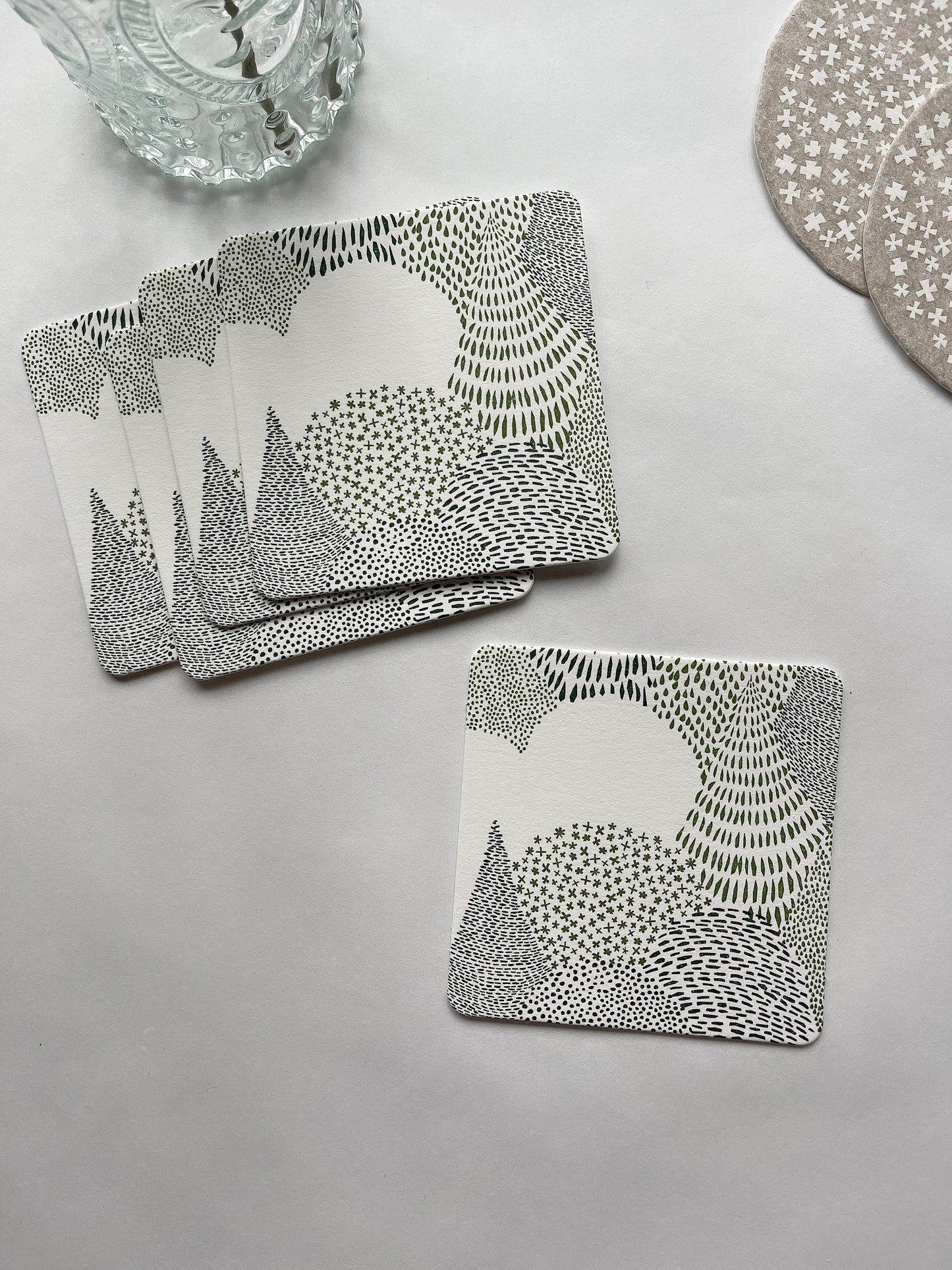 Classiky Letterpress Coaster | Forest