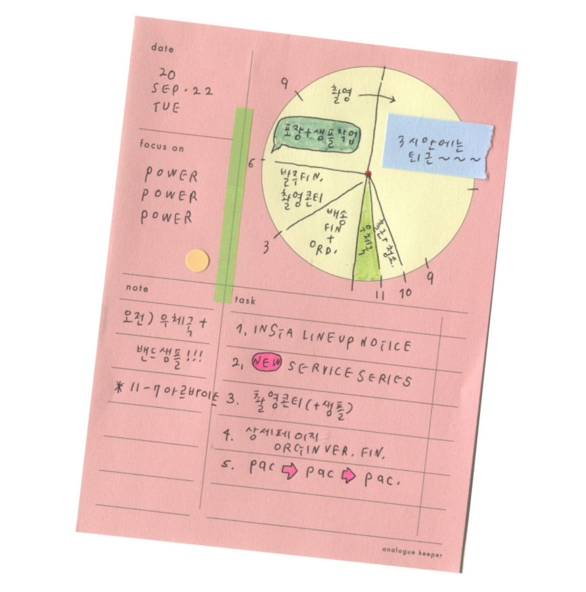 Analogue Keeper Daily Memo Pads // 3 Options