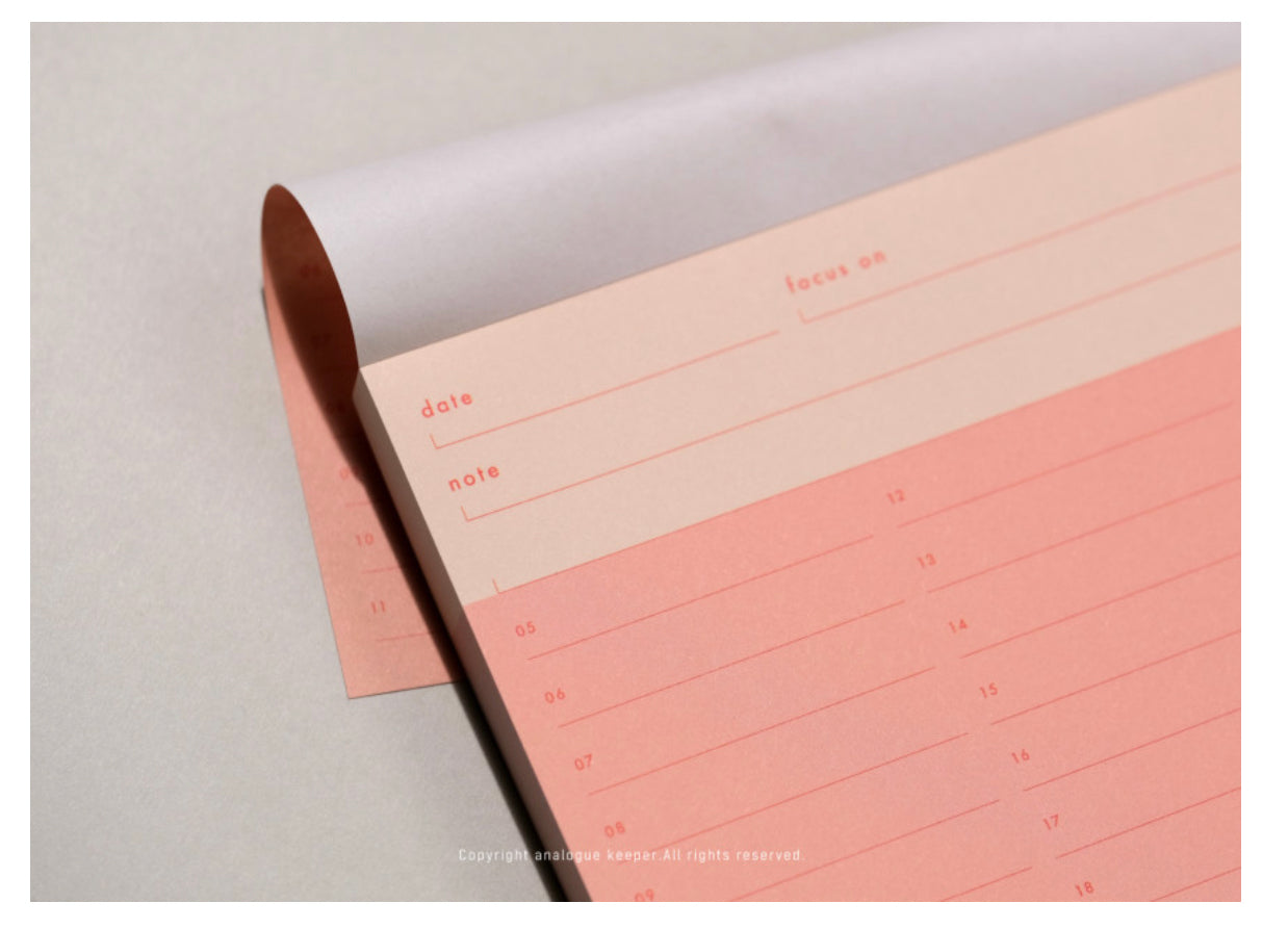 Analogue Keeper Daily Memo Pads // 3 Options
