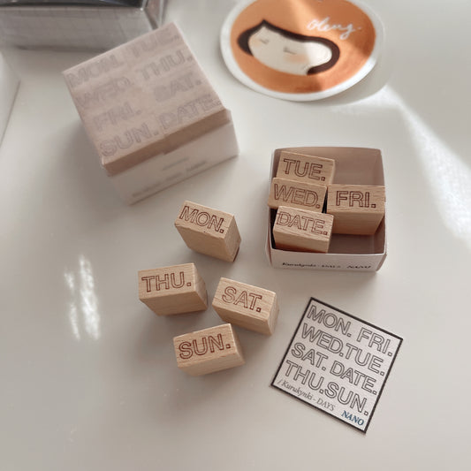 Kurukynki DAYS Rubber Stamp Set | Nano