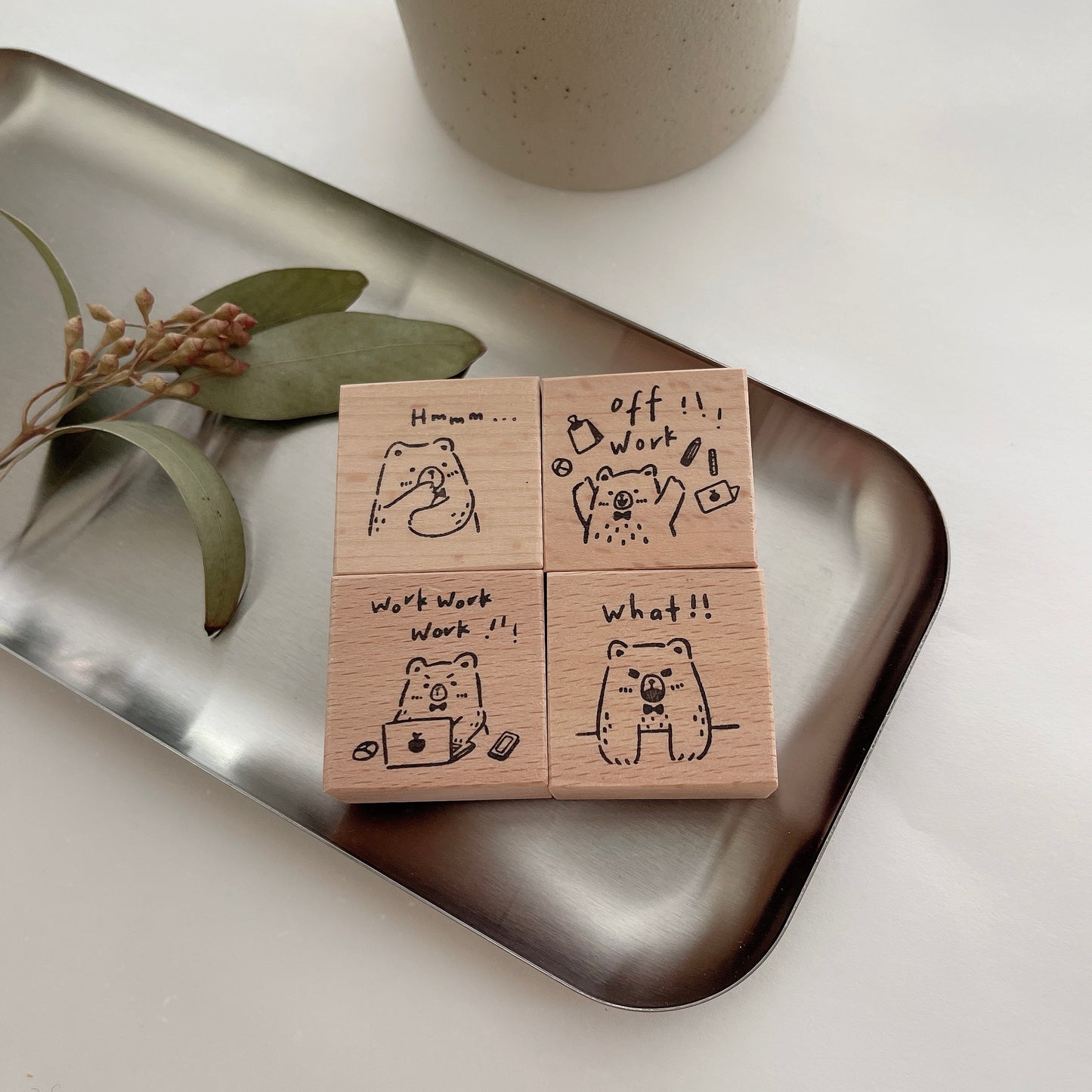 EileenTai.85 Beary Ordinary Days Rubber Stamps | Part A