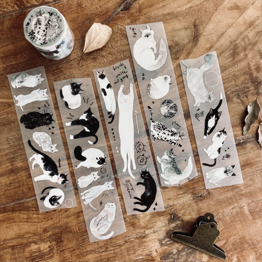 Somesortof.fern Gray Scale Matte PET Tape