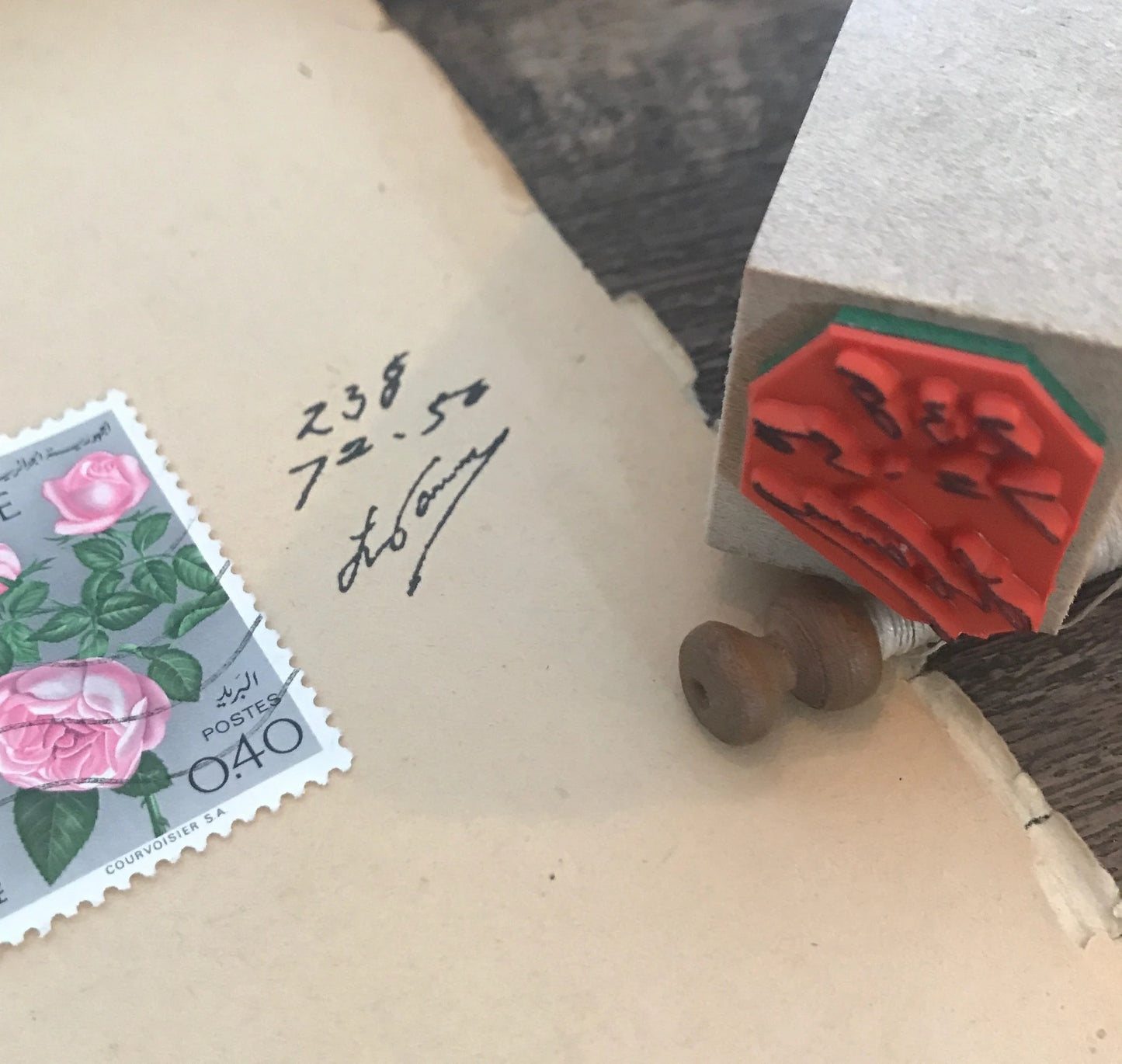 Lamp x Paperi Original Rubber Stamp// Handwritten Numbers