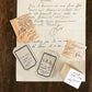Lamp x Paperi Original Rubber Stamp// Handwritten Numbers