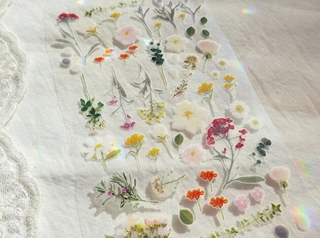 Suatelier Flower Letter Sticker // no. 1089