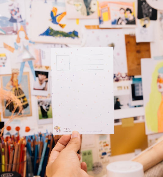 La Dolce Vita Plant Girl Postcard