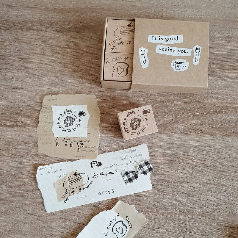 Yeoncharm It's Good To See You Rubber Stamp Set
