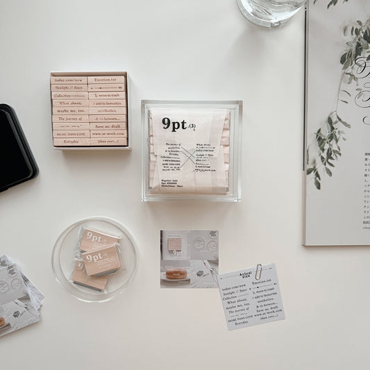 PC x Phavourite co. 9pt.(3) Rubber Stamp Full Set