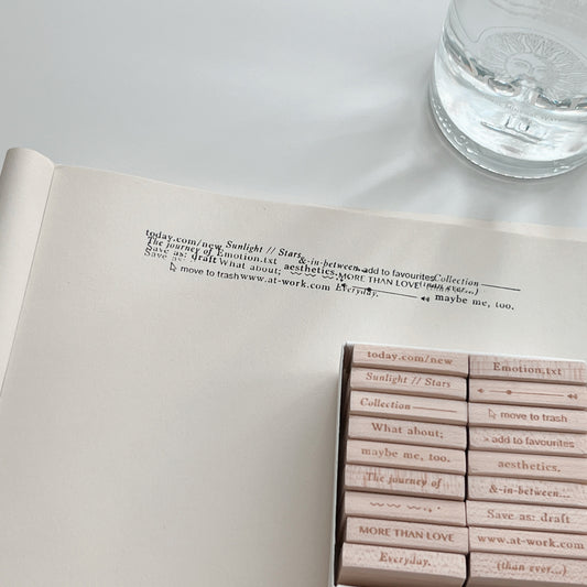 PC x Phavourite co. 9pt.(3) Rubber Stamp Full Set