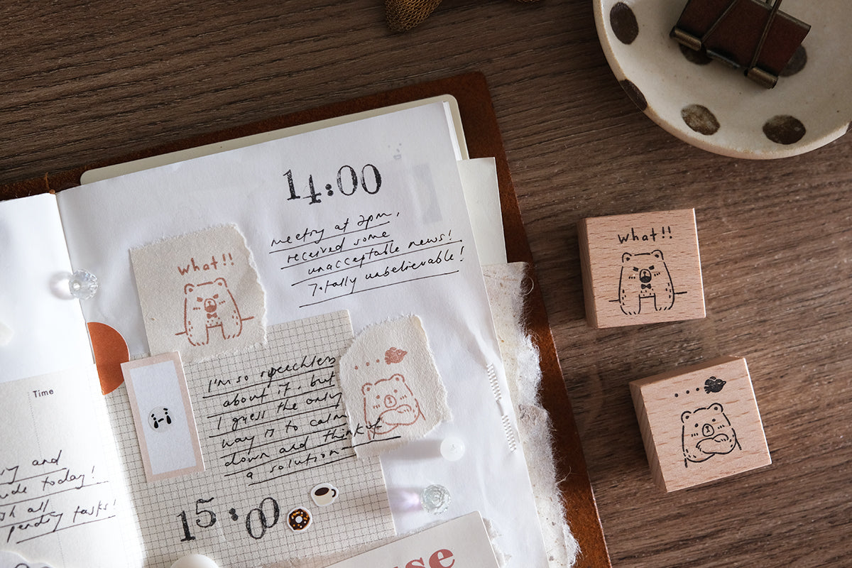 EileenTai.85 Beary Ordinary Days Rubber Stamps | Part A