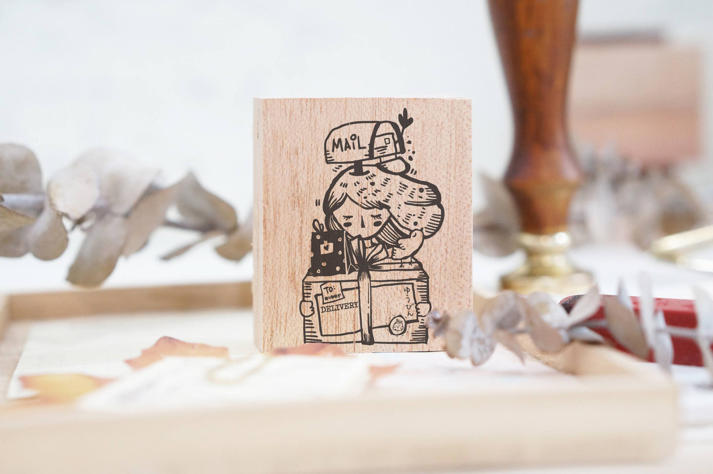 Black Milk Project Delivery Girl Rubber Stamp