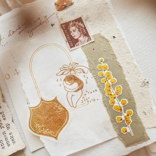 Nove {Faye} Collection Rubber Stamp // Embrace Yourself