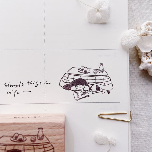 Msbulat Rubber Stamp [ Enjoy Simplicity ]