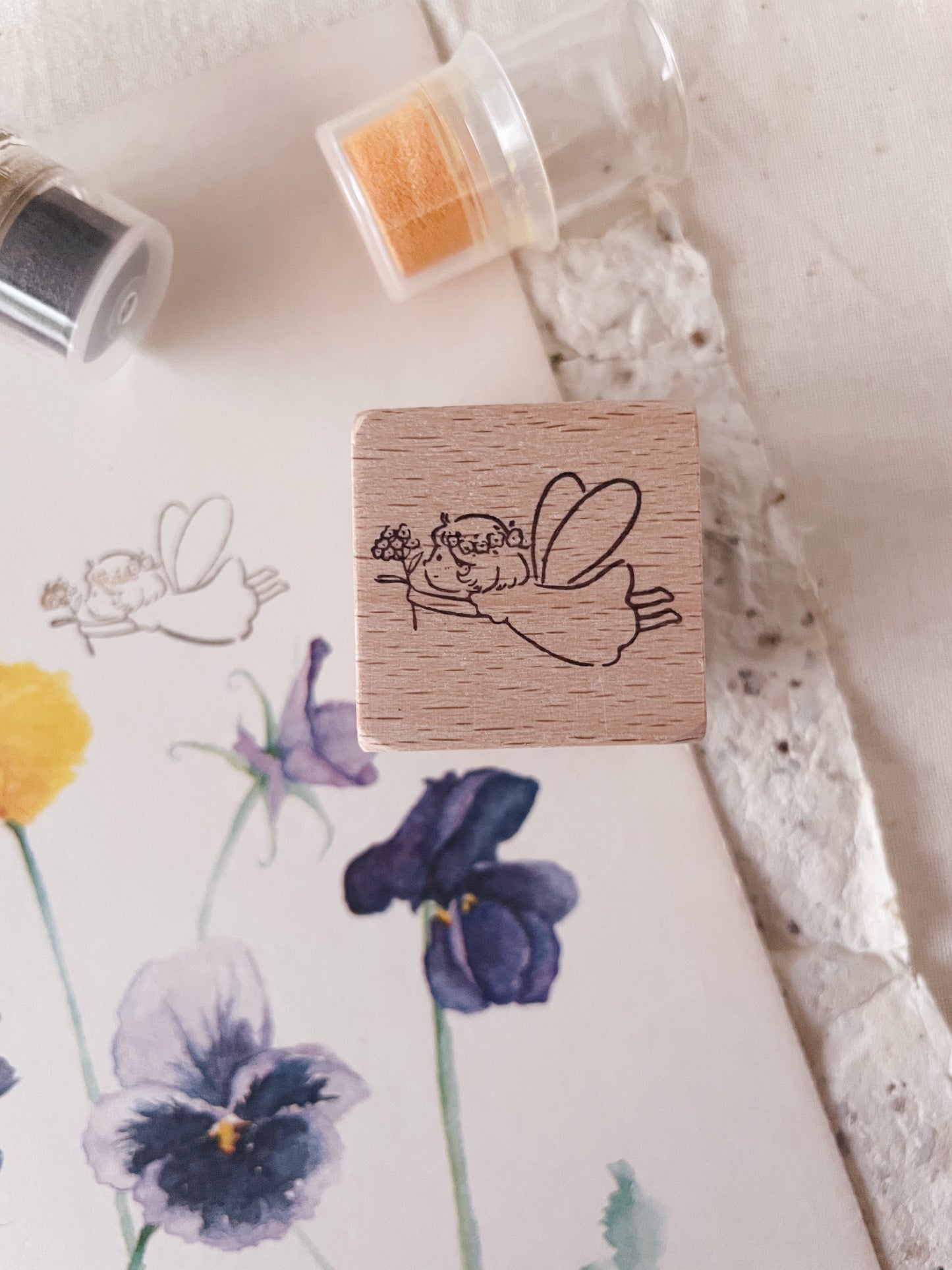Msbulat Rubber Stamp [ Flower of Happiness ]