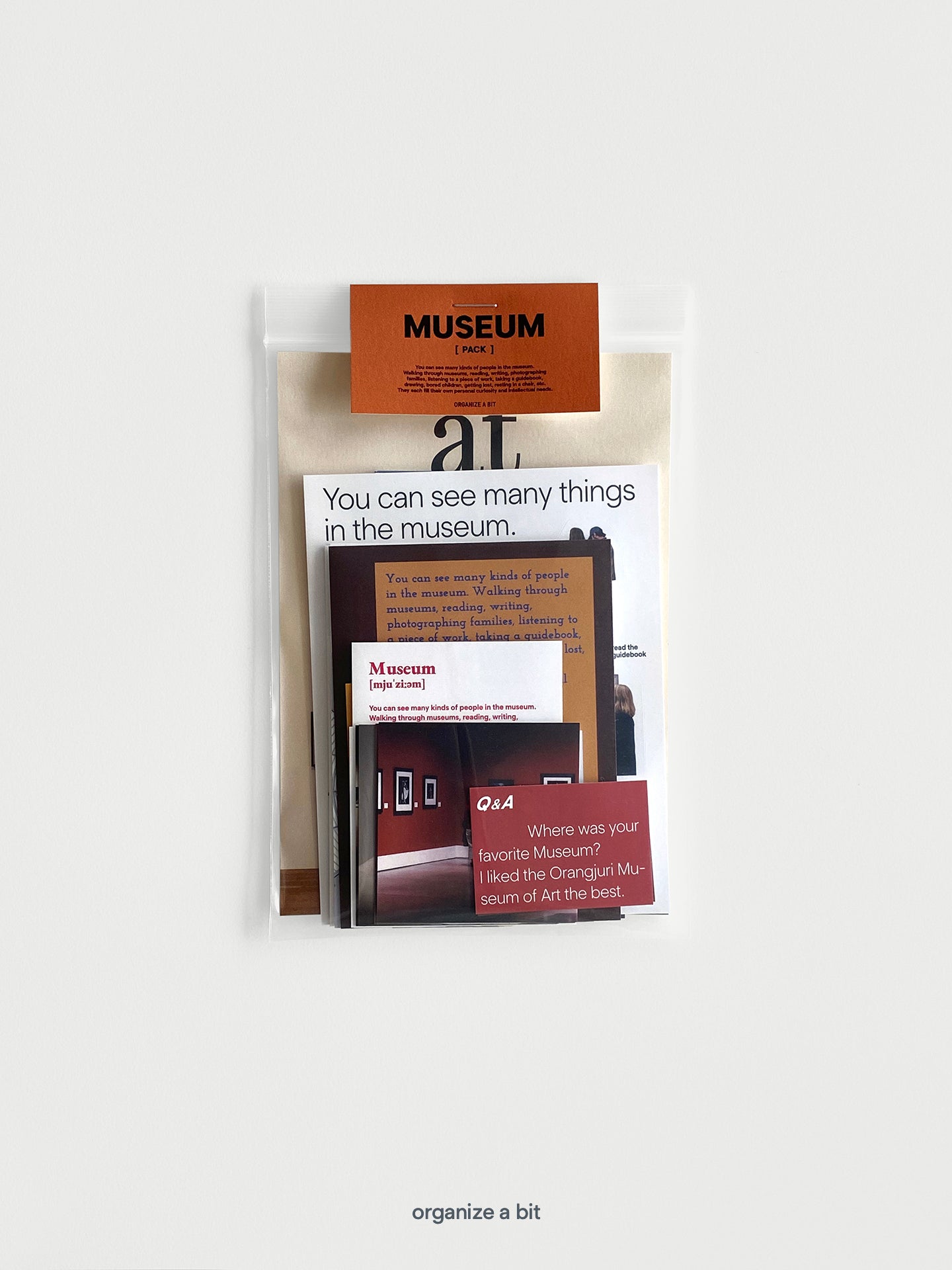 Organize a bit Museum Pack