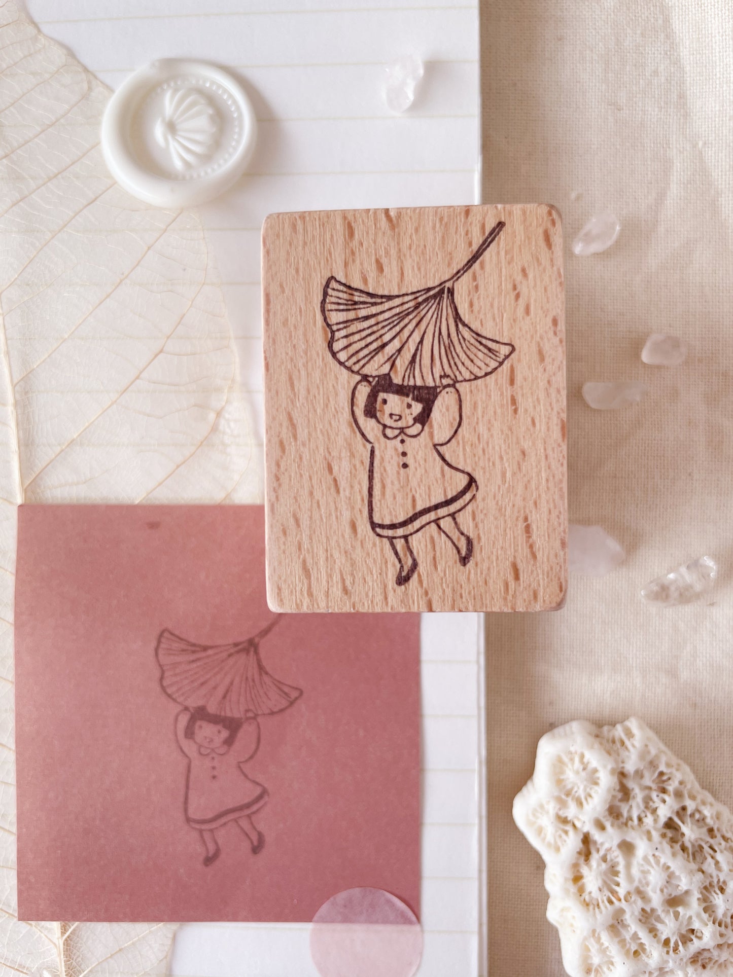 Msbulat Rubber Stamp [ Leaf it to me! ]