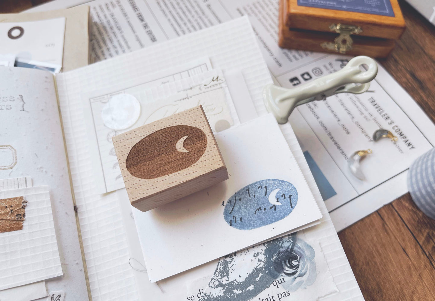 Penny Fei Star Moon Cloud Rubber Stamp Set