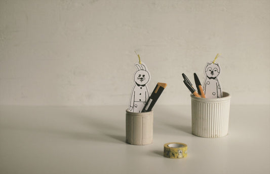 Classiky Sennokoto Bookmark Set | Polka Dot Squirrel and Rabbit