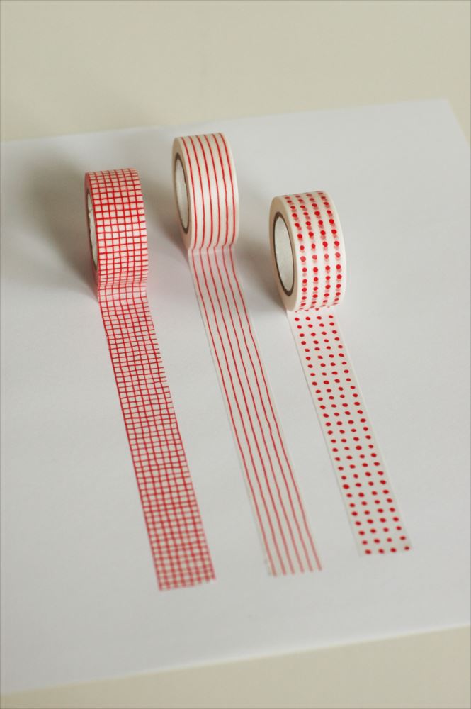Classiky Mitsou Masking Tape | 3 Options in Red
