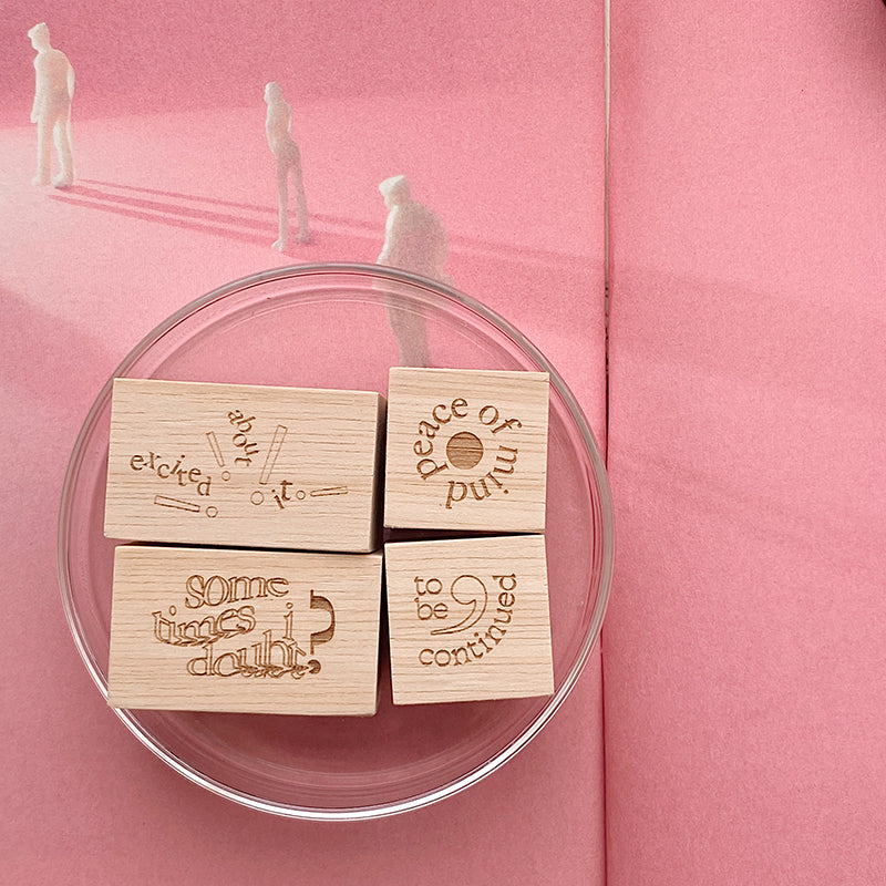 Pooi Chin Thoughts in Silence Collection Rubber Stamps