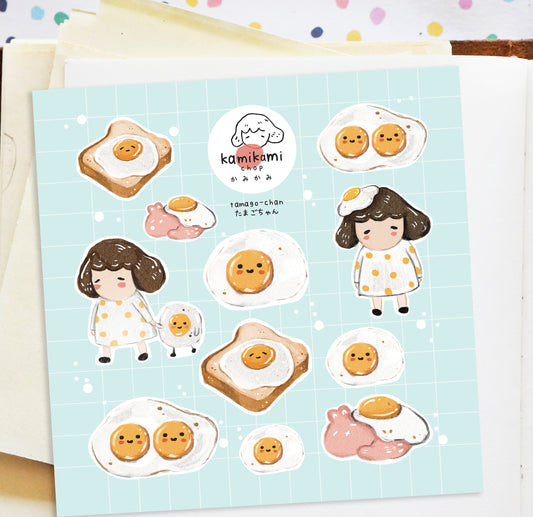 Kamikamichop Tamago Sticker Sheet