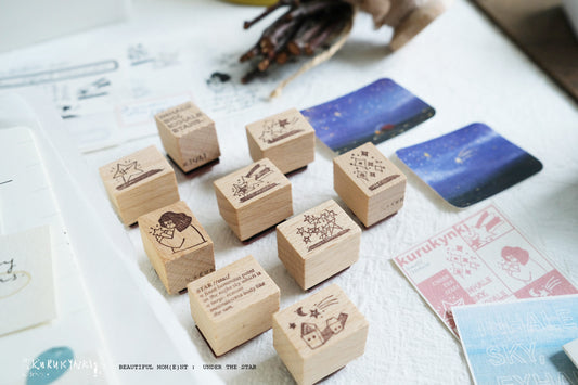 Kurukynki Beautiful Moment Rubber Stamp Set | Star