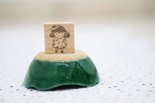 Kamikamichop Tamago (Girl) Rubber Stamp