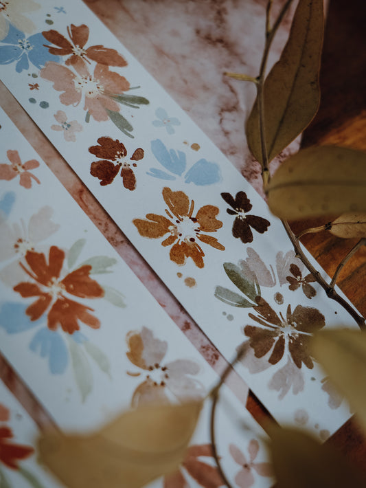 Meow Illustration Anemone Washi Tape