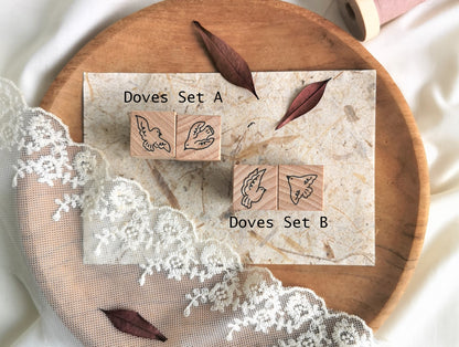 Eileentai.85 Birds Rubber Stamps - Doves