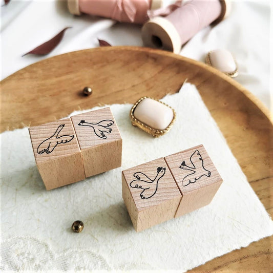 Eileentai.85 Birds Rubber Stamps - Swans